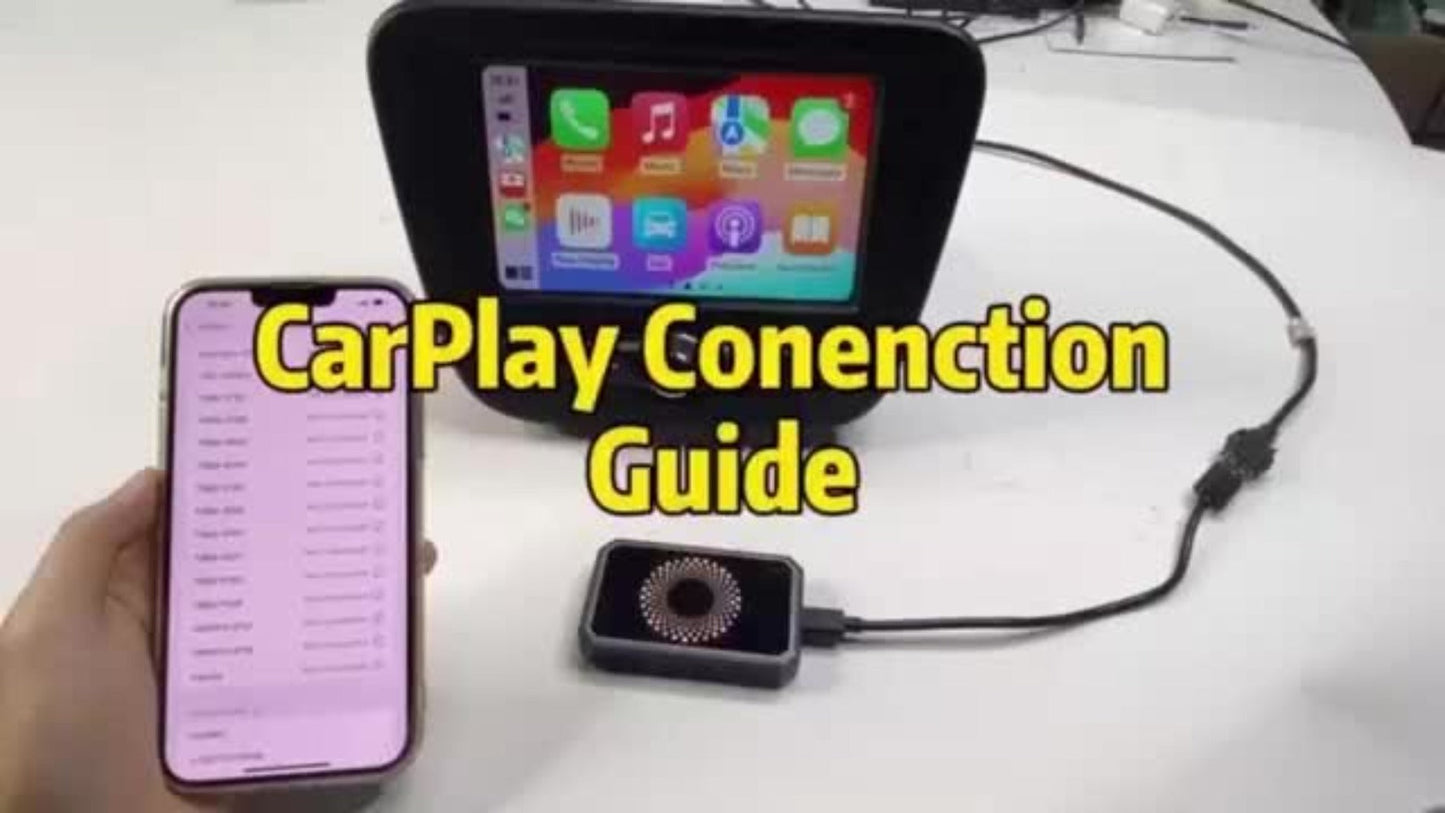 Wireless CarPlay Adapter AI Box 3-in-1 – Netflix YouTube TikTok Streaming, Dual WiFi 2.4G+5G, USB Drive Support