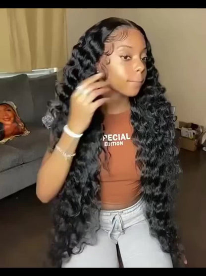 Glueless Bob Wig Human Hair 13x4 Pre Cut Lace 200% Density Wear and Go Deep Wave Body Wave Pre, for Home, Travel and Salon Hair Styling