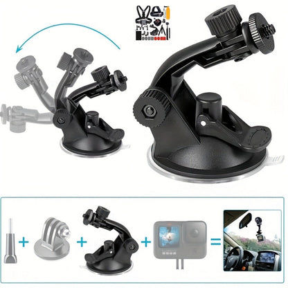 21-in-1 Action Camera Accessory Kit for GoPro Hero 12 11 10 9 8 7 6 5 4, Session, Fusion, Insta360
