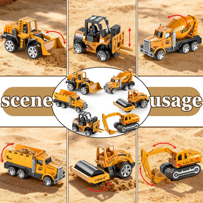 13-in-1 Construction Truck Vehicle Toy Set with Die-Cast Metal Cars & Play Mat with the Listed Color, Size or Set Options for Everyday Use