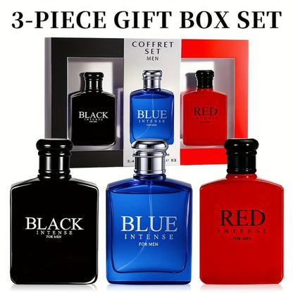 Cologne Gift Set for Men 3 Piece EDT Spray Absinthe Lemon Sage Eau de Toilette Mini 1oz for Bath Time, Home Spa and Personal Care
