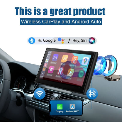 Portable Car GPS Navigation 8" – Wireless CarPlay & Android Auto, HD Touchscreen, Magnetic Mount, Mirror Link, FM Radio, AUX/USB/TF