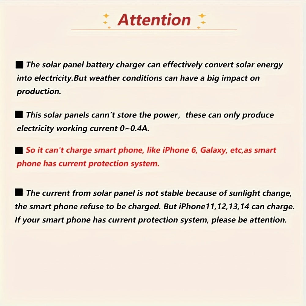 Solar Panel Phone Charger USB – Flexible Photovoltaic Outdoor Charging Panel with USB Cable, Portable Solar Power Generator for Camping, RV
