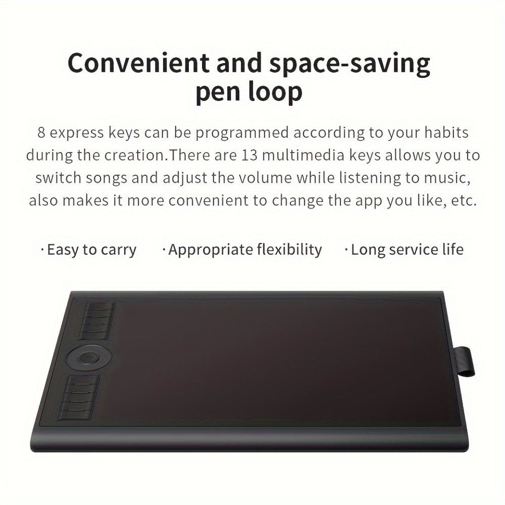 GAOMON M10K Drawing Tablet 8192 Levels Pressure Sensitivity Battery-Free Stylus 10 Programmable for an Everyday Personal Care Routine