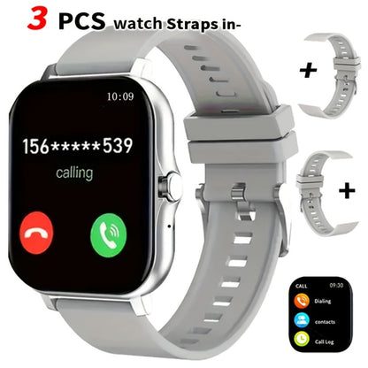 Smartwatch Email Display 1.83" Full Touch – Wireless Calling, Pedometer, Activity Tracker, Multi-Exercise Modes, Dual TPU Strap, USB