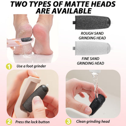 Electric Callus Remover for Feet with Foot Cream Stick Rechargeable Pedicure Tool 2 Speeds 2000 5000 RPM 2