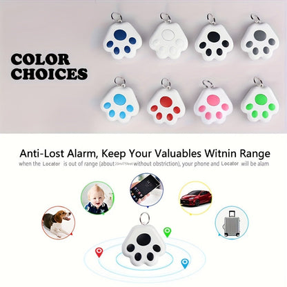 Dog Paw Smart Tracker Anti-Lost Positioning with Recording & Shutter Control, Cute Pet Accessory for Dogs & Cats