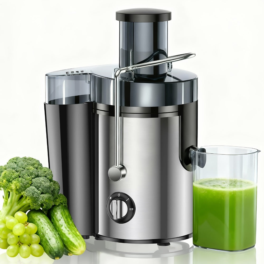 Centrifugal Juicer 600W Wide Mouth Juice Extractor - 3-Inch Feed Chute, High Juice Yield, Fast Juicing