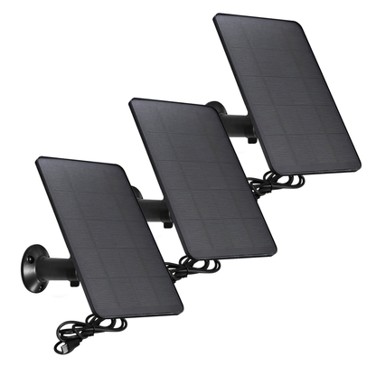 Solar Panel Charger for Security Camera 7W 360° Adjustable USB-C Micro USB Outdoor Continuous for an Everyday Personal Care Routine