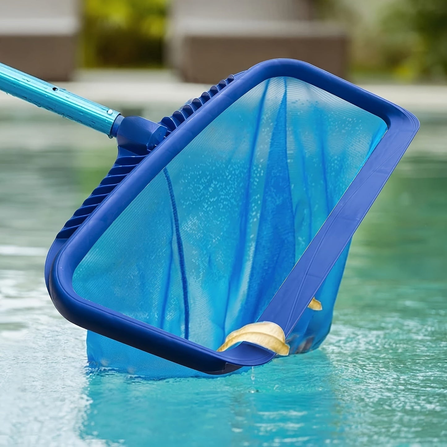 Pool Skimmer Net Fine Mesh | Heavy Duty Leaf Rake Pool Cleaning Tool