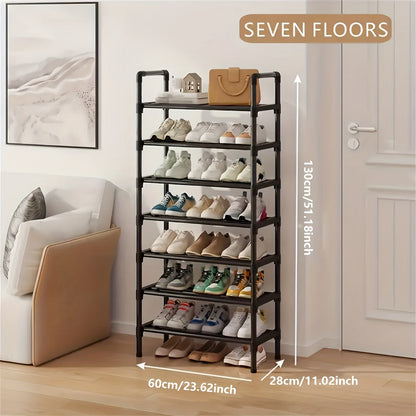 Shoe Rack Multi-Layer Space Saving – 3 to 8 Tier Shoe Storage Stand Organizer for Entryway Bedroom Closet Corridor