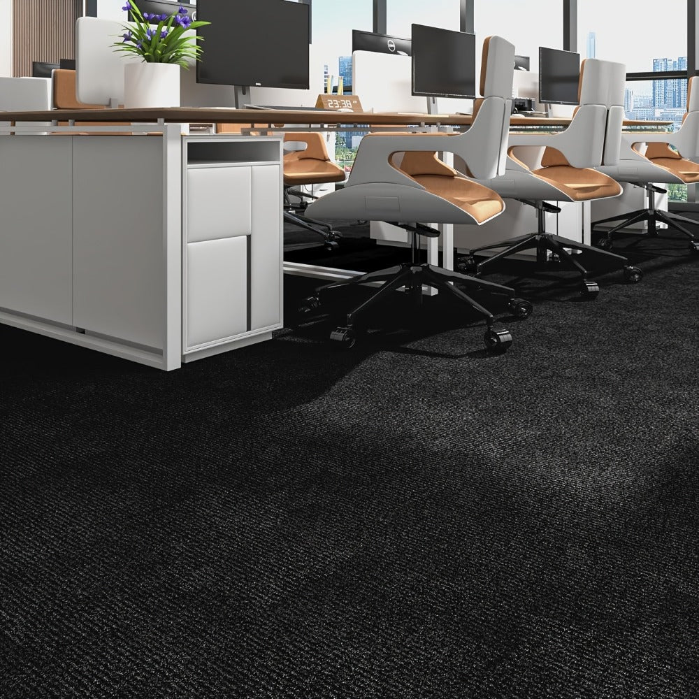 Solid-Color Stair and Hallway Runner, 23.62 in Wide with Five Colors and Up to Four Lengths