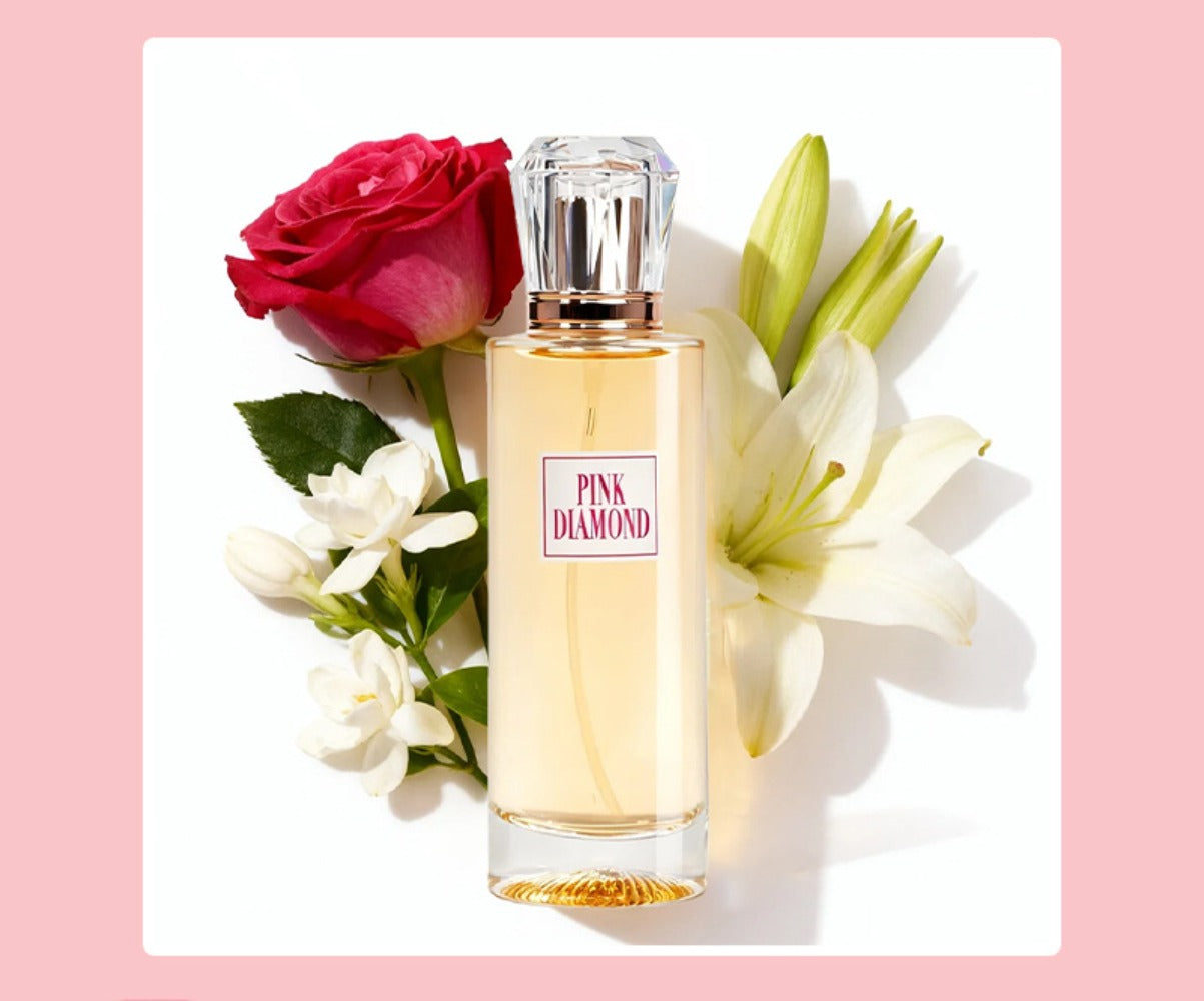 Pink Diamond Eau de Parfum Spray, 3.4 fl oz Bottle with Aldehyde, Lily and Orange Scent Notes
