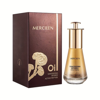 Collagen Peptide Face Oil with Ganoderma Spores & Mushroom Extract – Anti-Aging Firming Brightening Serum Oil for Radiant Youthful Skin