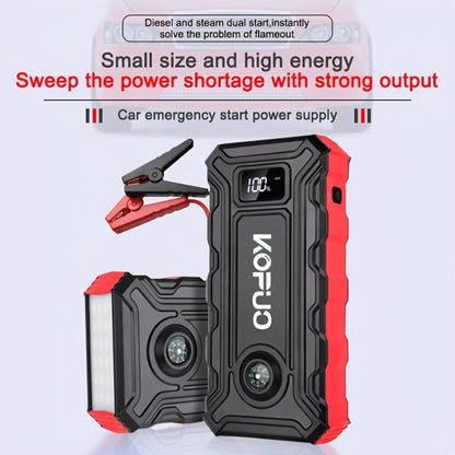 Red or Green Jump Starter with Digital Battery Display and Smart-Clip or Straight-Clip Cable Options