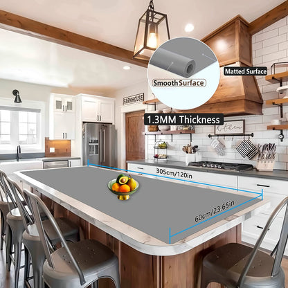 Extra Large Silicone Mat for Kitchen Counter, Heat Resistant Countertop Protector, Nonstick Craft Mat & Placemat