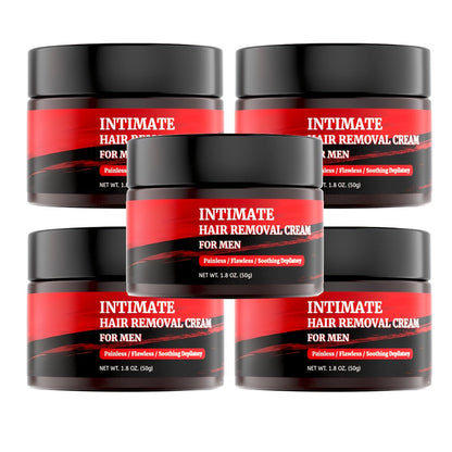 Depilatory Cream for Men 5-Minute Painless with Squalane 50g – Fast-Acting Body Hair Removal for Chest Back Arms Legs Underarms Sensitive