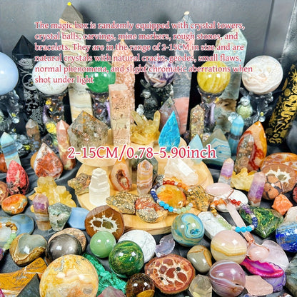 Bohemian Luxury Crystal Collector Box Gift Set - Romantic Home Decor & Holiday Gift for Parents, Friends