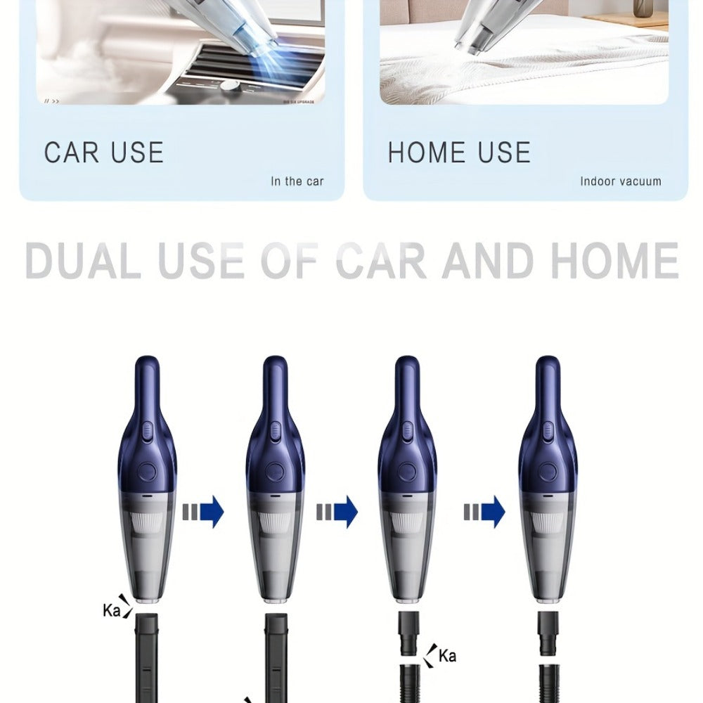 Model 901 Cordless Car Vacuum Cleaner with 5000Pa Source Rating, USB Charging, One-Button Bin and Six Finishes