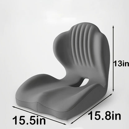 Hip & Lumbar Support Seat Cushion Ergonomic Memory Foam – Breathable High-Density Back Support Pillow for Office Chair