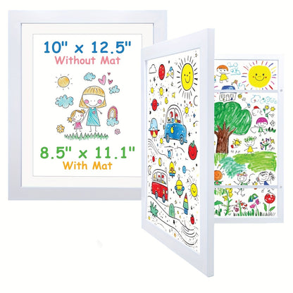 Kids Artwork Frame Front Opening Changeable 8.5x11 Children Art Display Picture Frame Holds for Entryways, Bedrooms and Living Spaces