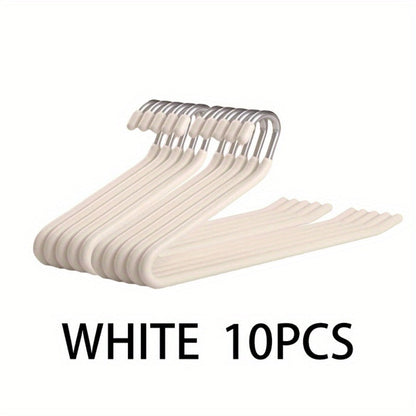 Pants Hangers Metal Open Leg Non-Slip – Heavy Duty Trouser Jeans Hanger for Wardrobe, Space Saving, Black or White, 10/20/30/50pcs