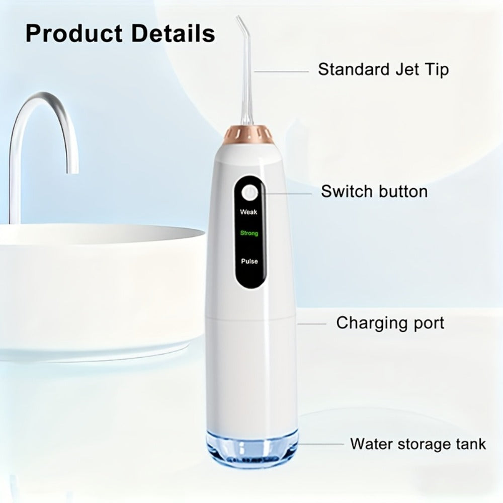 Electric Toothbrush Water Flosser Combo Set – 3 Modes USB Rechargeable Oral Care Kit with 4 Brush Heads & 4 Nozzles