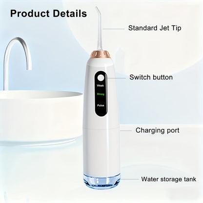 Electric Toothbrush Water Flosser Combo Set – 3 Modes USB Rechargeable Oral Care Kit with 4 Brush Heads & 4 Nozzles