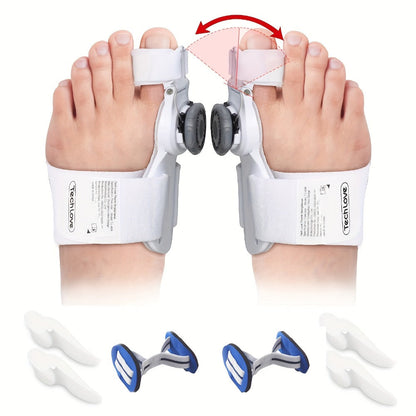 Bunion Corrector for Women & Men 2 Pack - Adjustable Big Toe Straightener with Pad for Entryways, Bedrooms and Living Spaces