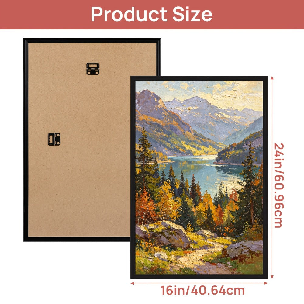 16 x 24-Inch Slide-In Poster Frame with Four Border Colors and Horizontal or Vertical Wall Mounting