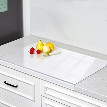 Acrylic Cutting Board Large Anti-Slip 17x23 Inch – Clear & Black Countertop Protector for Kitchen & Restaurant