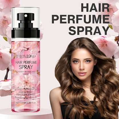 Hair Perfume Mist Cherry Blossom Scent 100ml - Fragrance Non-Greasy No-Wash Aromatic Hair for Bath Time, Home Spa and Personal Care