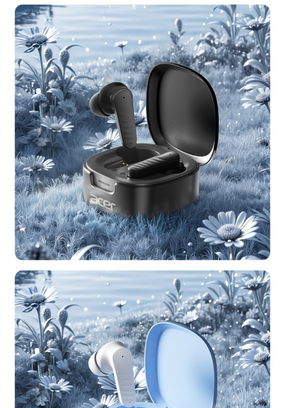 Wireless Earbuds Mini Lightweight In-Ear with ENC Call Processing, Touch Controls and Three Colors