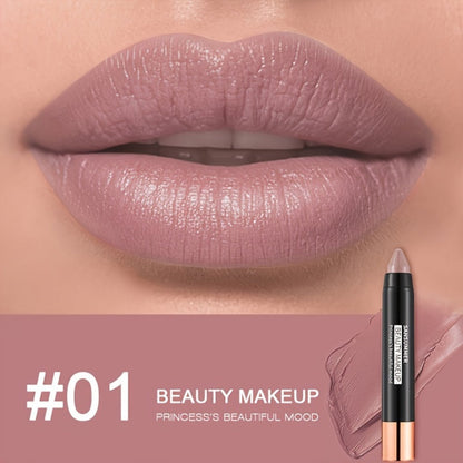 Lipstick Set, SANSUMMER 6-Piece Matte Velvet Crayon Collection in a Black Presentation Gift Box