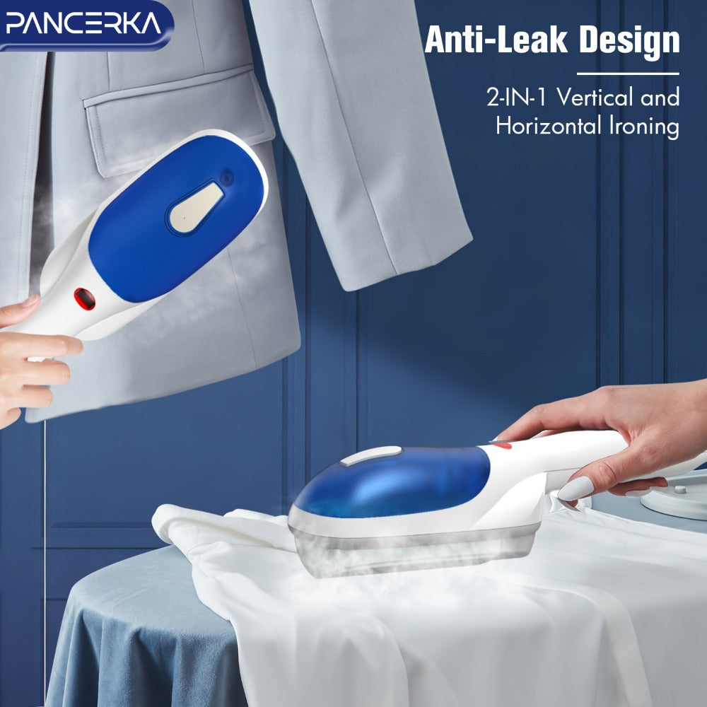 Portable Steam Iron Steamer Fast 25-Second Heat-Up Horizontal Vertical Steaming Dry Ironing for Entryways, Bedrooms and Living Spaces