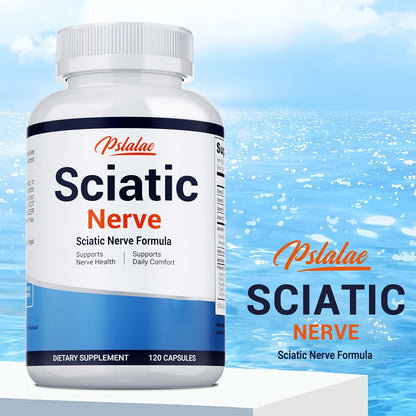 Nerve Pain Supplement 120 Capsules, Sciatic Nerve & Neuropathy Support with Vitamin B Complex, Benfotiamine & Acetyl-L-Carnitine
