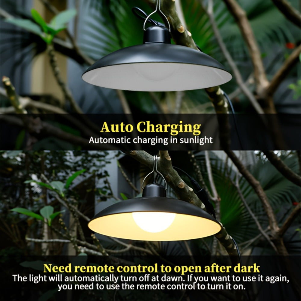 Solar Pendant Light Indoor Outdoor Hanging Light Fixture 3200mAh Rechargeable - 3 Brightness for an Everyday Personal Care Routine