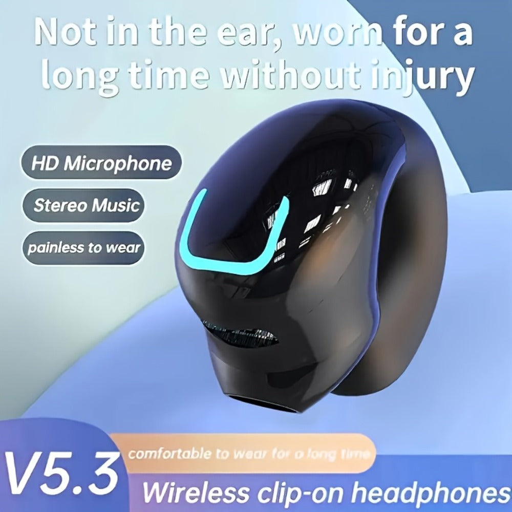 Wireless Earbuds Lightweight In-Ear with Call Noise Reduction, Type-C Charging and Black Color Choice