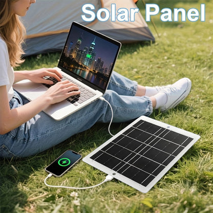 Outdoor Solar Phone Charger 5V USB 2.5A, Portable Solar Charging Panel for Camping Hiking Backpacking