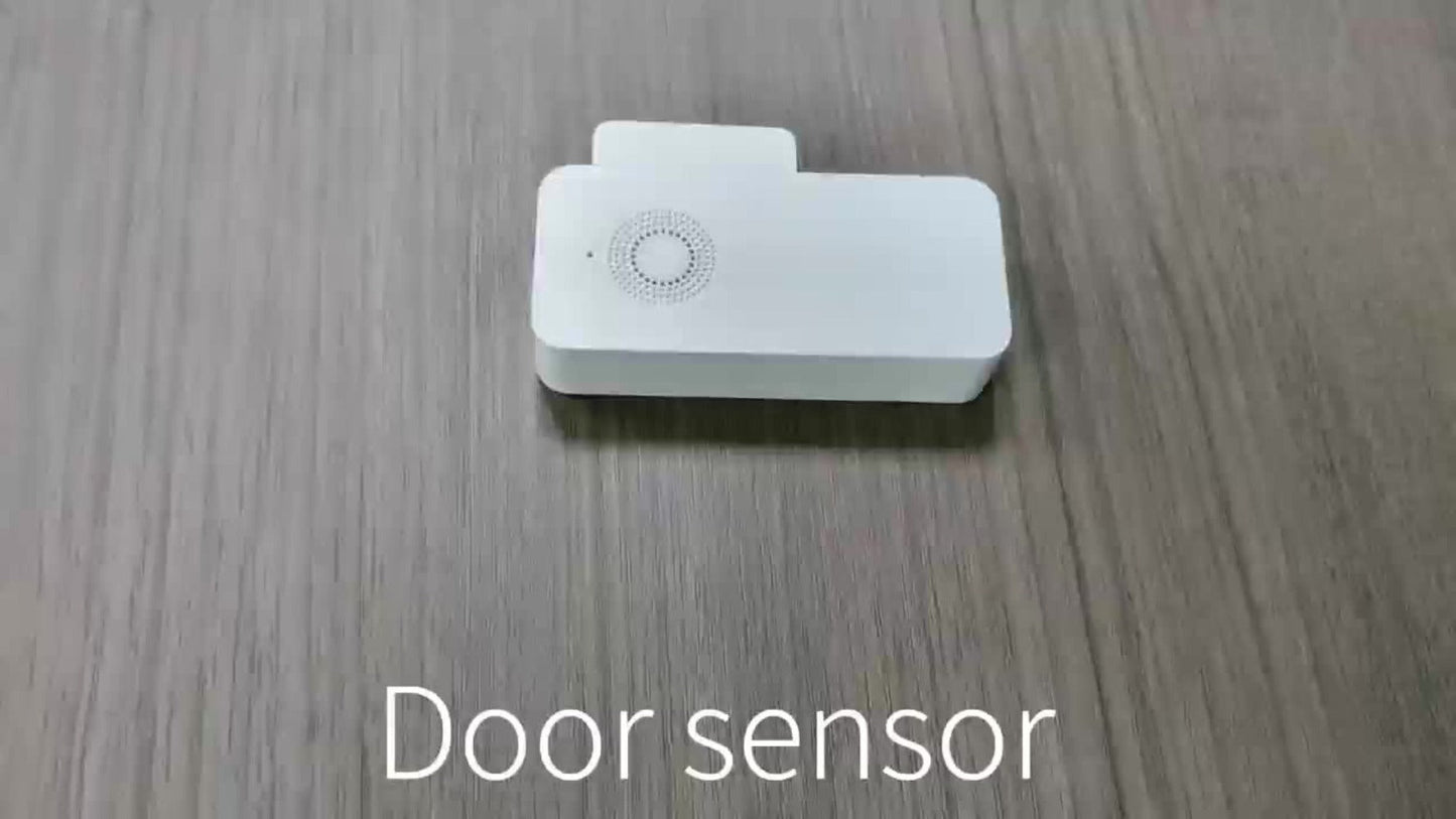 WiFi Door and Window Sensor 4-Pack, Tuya Smart Home Security Alarm System, No Hub Required, App Control
