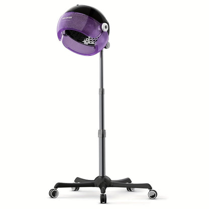 Ionic Floor-Standing Hooded Hair Dryer 1875W, Adjustable Height Professional Salon Hood Dryer for Deep