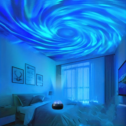 Northern Lights Aurora LED Lamp with Remote Control for an Everyday Personal Care Routine, with Listed Configuration