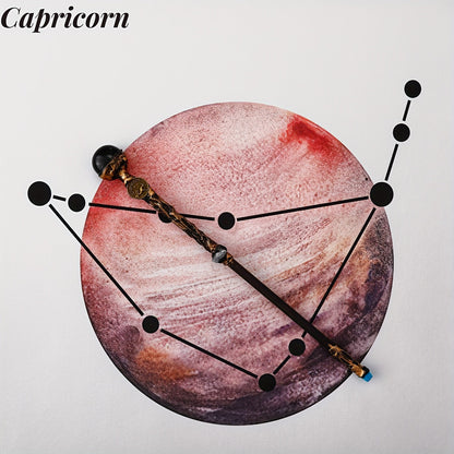 Zodiac Crystal Magic Wand with Gift Box – Handmade Astrology Wand All 12 Signs Aries Taurus Gemini Cancer Leo Virgo Libra Scorpio