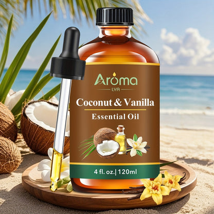 Diffuser Oil 4oz Coconut Vanilla Sweet Orange Pumpkin Pie Peach Hotel Scent for Candle for Entryways, Bedrooms and Living Spaces
