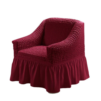 Sofa Cover Seersucker Stretch Slipcover with Elastic Band Closure for 1 to 4-Seater Sofas in Eight Colors