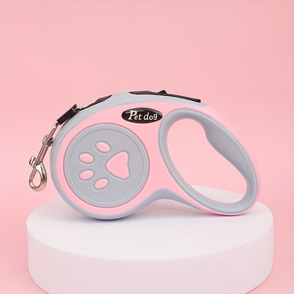 Retractable Pet Leash for Dogs & Cats – Extendable Lead with One-Button Lock, Lightweight & Portable for Outdoor Walking M & L