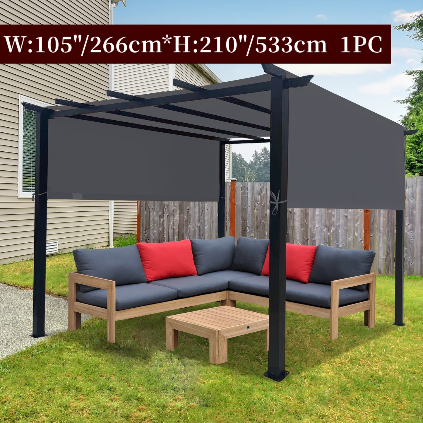 Pergola Replacement Canopy Panel UV Sun Protection | Patio Shade Cover