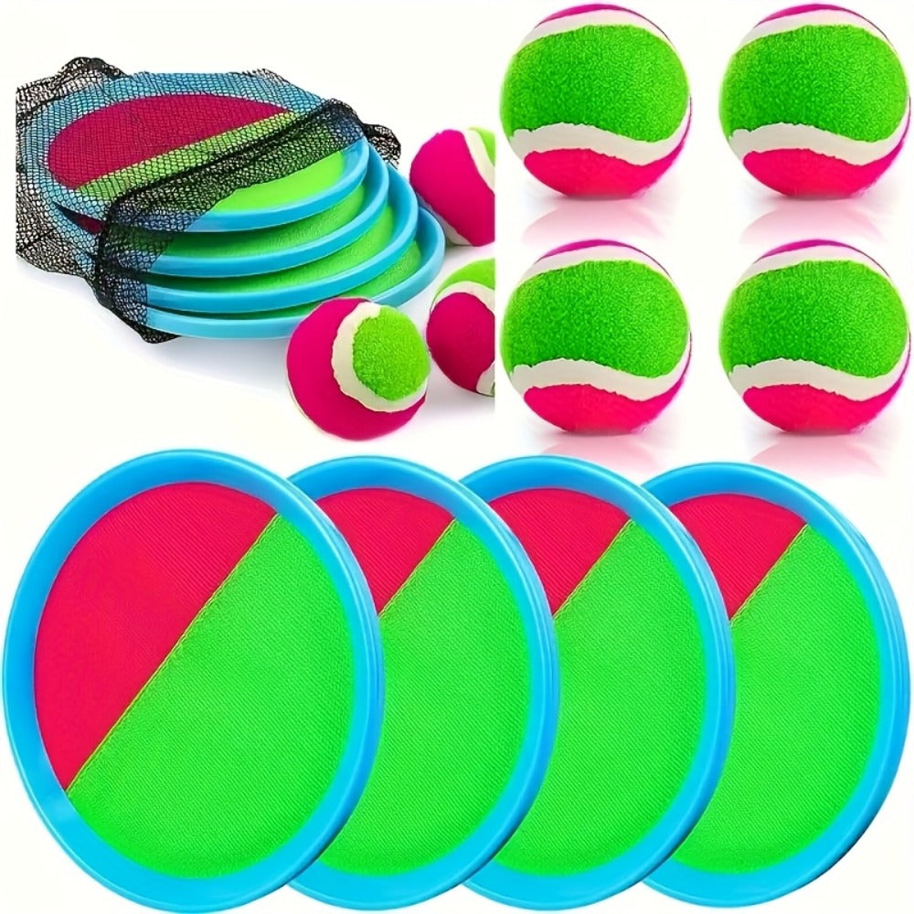 Sticky Ball Toss Game Set for Kids & Adults, Fun Outdoor Throwing Toy with Sticky Balls & Target Board