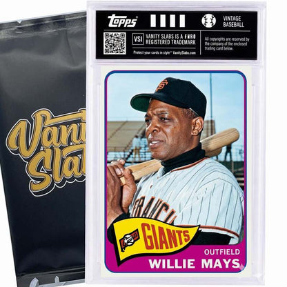 Sports Trading Cards, 1965 Topps-Labeled Baseball Mystery Vanity Slab with One Card for Display