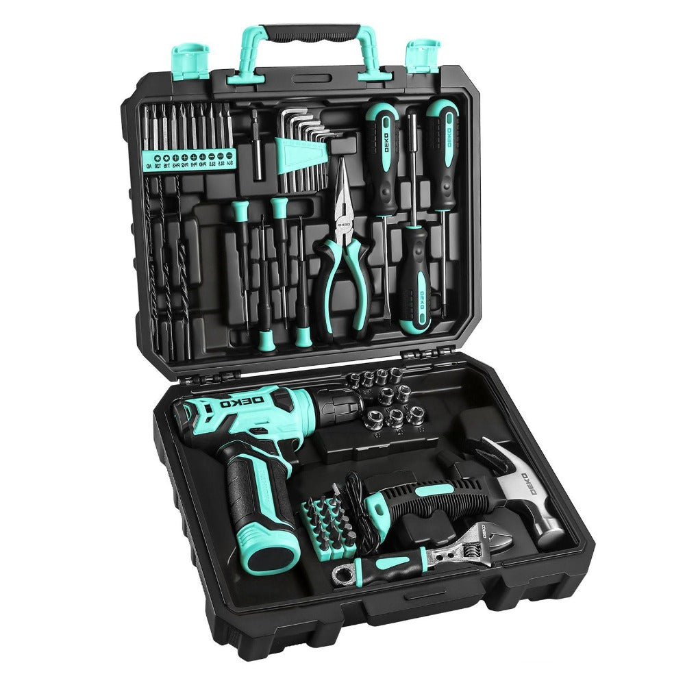 Cordless Drill Tool Kit 119/151PCS, 8V/12V Electric Power Drill Set with Screwdriver, Hammer, Wrench